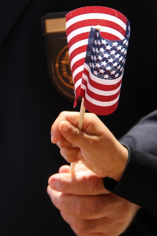 Remembering their sacrifice. Memorial Day flag